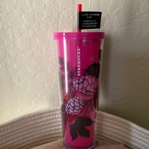 Starbucks Winter 2021 Magenta Color Changing Cup